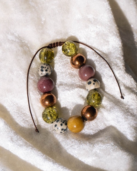 Bransoletka z dużych kamieni