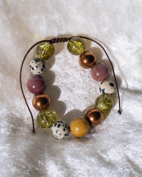 Bransoletka z dużych kamieni